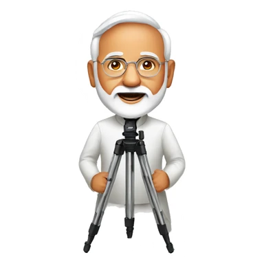 narendra modi holding tripod sticker