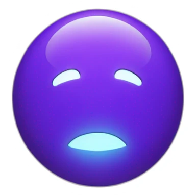 blue light surrounded in purple lights sticker