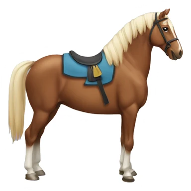 bowing horse sticker
