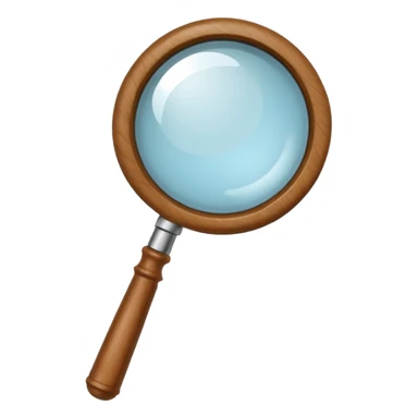 Magnifying glass emoji sticker