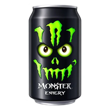 Black monster energy can sticker