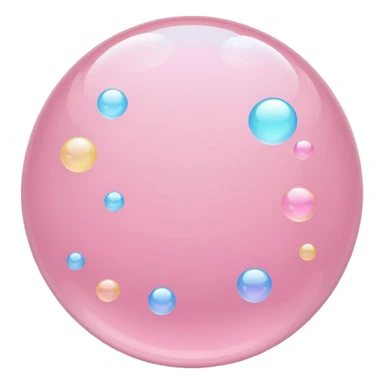 pastel pink bubbles sticker