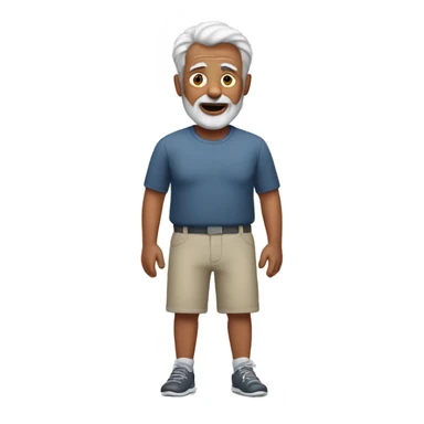 Old man in bike shorts sticker