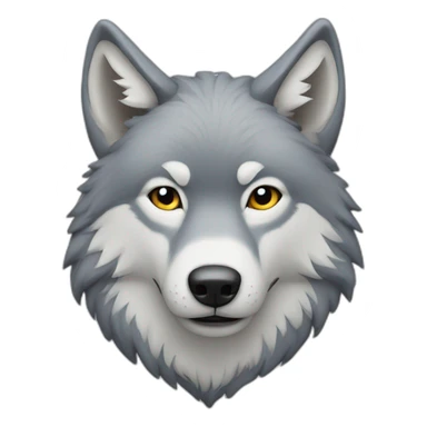 Wolf in snow sticker