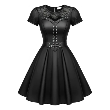Gothic edgy dress apparel clothing  sticker