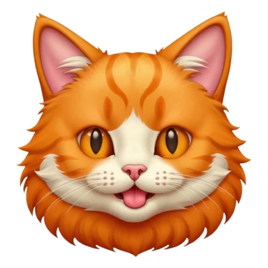 Cat with tongue out sticker