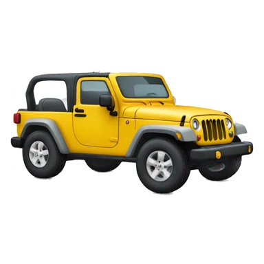 un emoji avec un sapin de noel couper coucher sur un toit de jeep gris sticker