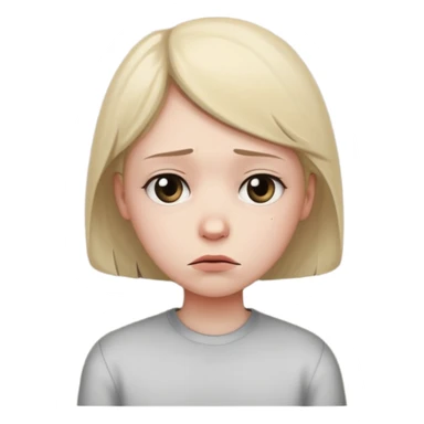 The sad person sat facing the corner of the wall. sticker