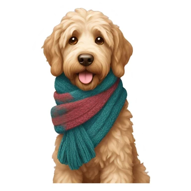 labradoodle-in-the-scarf sticker