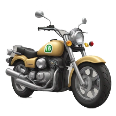 Motor süren bir hipopotam sticker