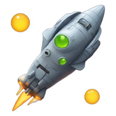 space ships with alien emoji sticker