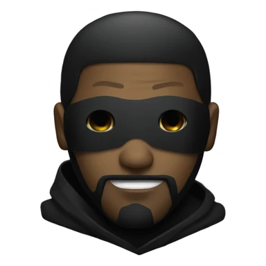 ghostface with black clothes sticker