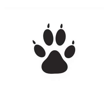 animal paw print sticker