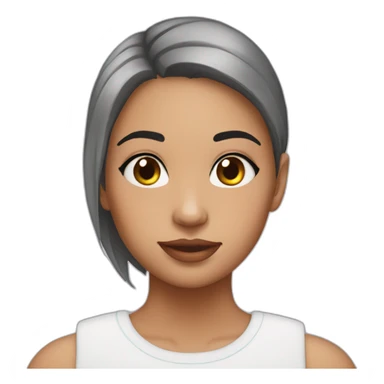 Post op surgery girl with neck scar sticker