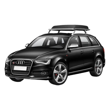 Audi car black wagon sticker