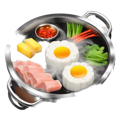 MineDecor Yuanyang Hot Pot with Divider Stainless Steel sticker