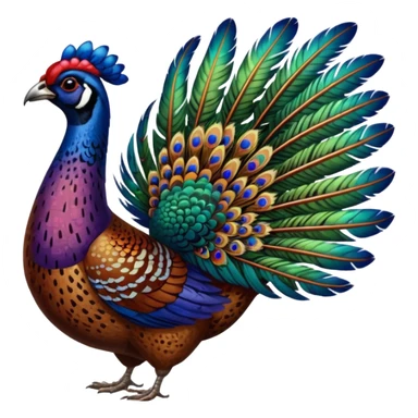 American pheasant  sticker