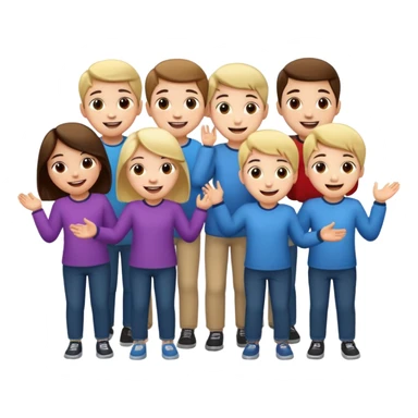 Kids turning around sticker