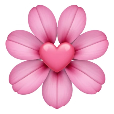 Create a minimalist, pastel-colored emoji inspired by the stock flower (Şebboy), with soft petals and a hidden heart symbol to represent love and tenderness. sticker