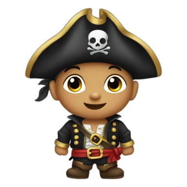 Baby pirate sticker