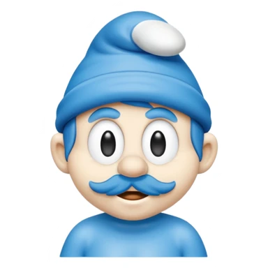 Smurf sticker