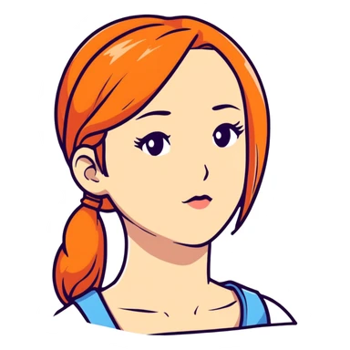 Pretty Girl side eyeing someone  sticker