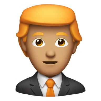 Orange Trump  sticker