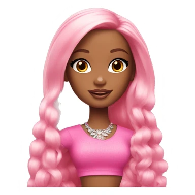 Cute pink Barbie bratz sticker