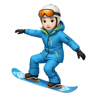 Snowboarding sticker
