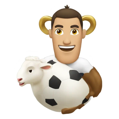 Ronaldo sur une chevre sticker