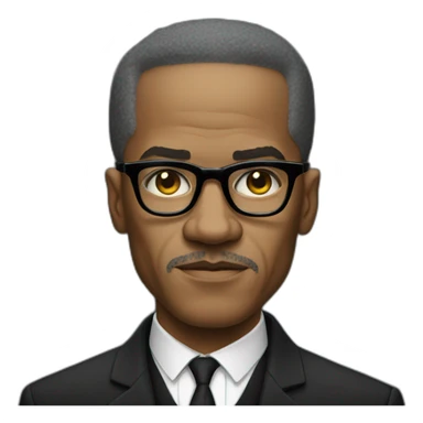 Malcolm X sticker
