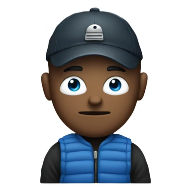 Robber emoji with Amazon blue vest on  sticker