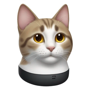 cat with airpods max sticker