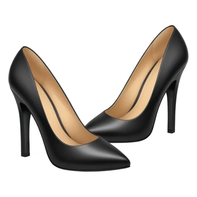 Black office pumps sticker