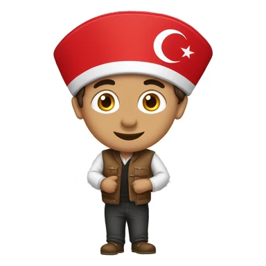 GÜL with turkey flags as Name sticker