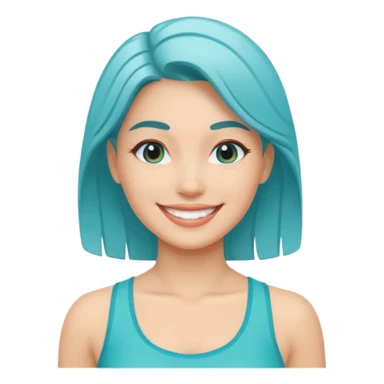 Lady aqua fit sticker