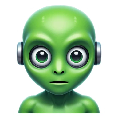 pixelated alien sticker