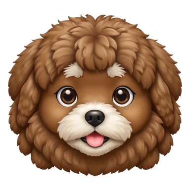 Brown Shihpoo sticker