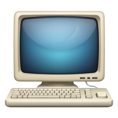 old mac computer front view sticker