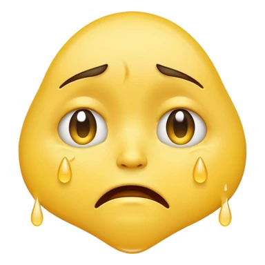 crying face emoji, expressive and clear sticker