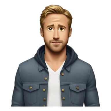 Ryan gosling ken sticker