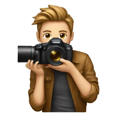 Photographe en shooting avec top modèle  sticker