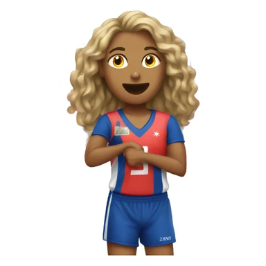 emojis paralímpicos de una persona jugando Voleibol sentado sticker