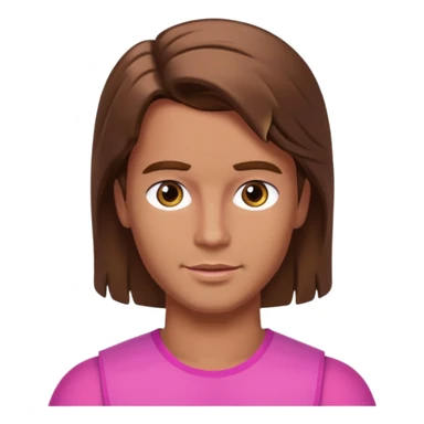 barbie merliah summers as a guy with brown har and brown eyes and tanned skin sticker