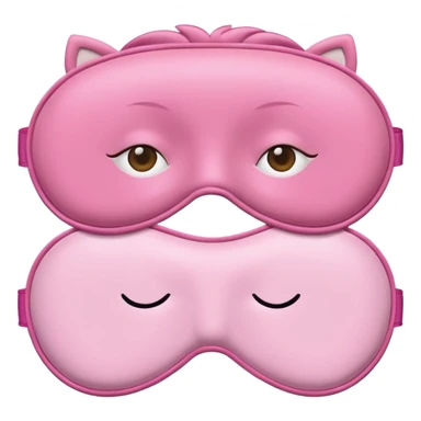 Common Pink sleeping mask  sticker