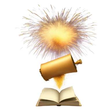 Exploding text of Happy New Year sticker