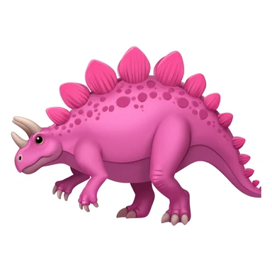 pink stegosauraus sticker