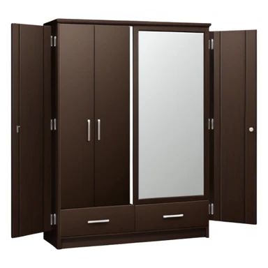 wardrobe modern closed mirror door sticker