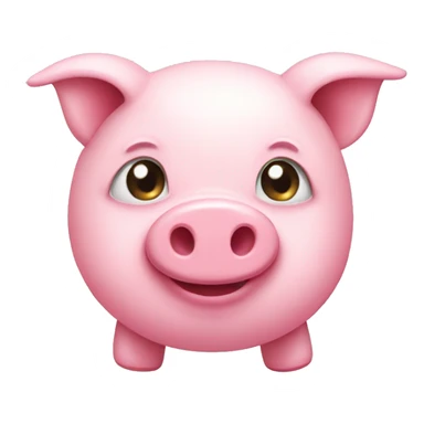 cute pink piggy sticker