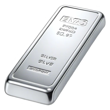 Cinematic Realistic Silver Bar, Cool and gleaming, with smooth, polished silver surfaces reflecting the light in soft, pristine highlights. The elegant shine of the metal exudes sophistication and timeless class. Soft glowing outline, capturing the essence of refined luxury and understated elegance in polished silver. sticker